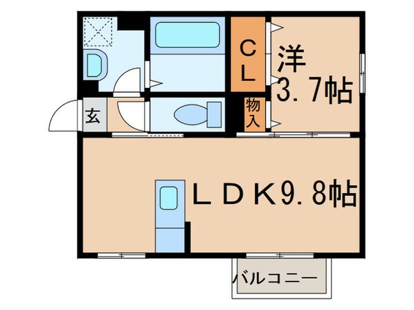 レスポワールⅡの物件間取画像